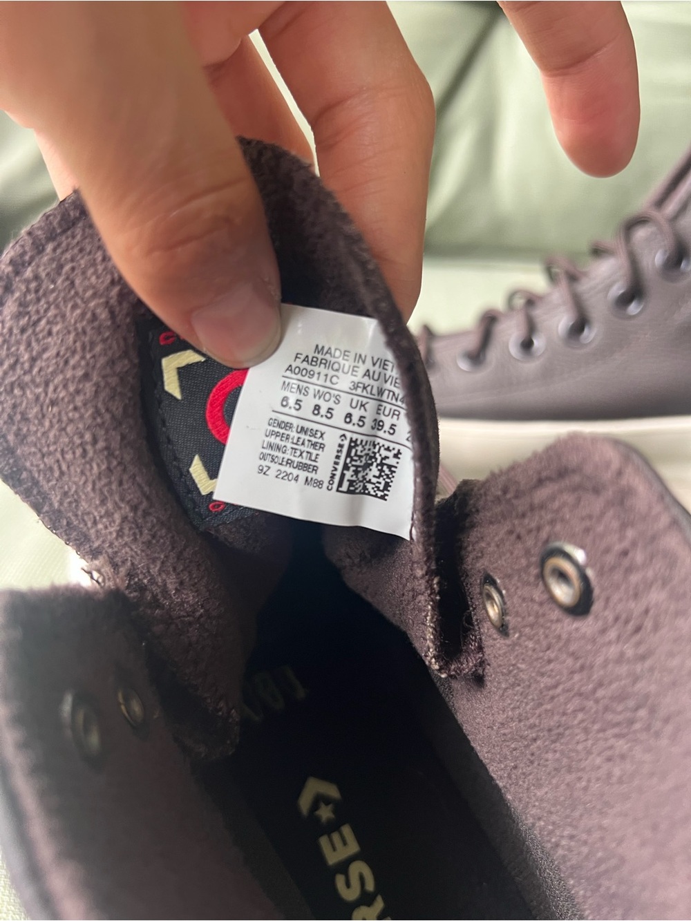 Converse Chuck Taylor All Star Lugged 2.0 Counter Climate High 'Velvet Brown' - Picture 6 of 10